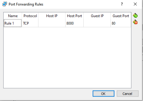 Port Forwarding Rule
