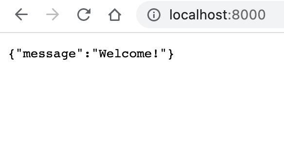 Welcome page